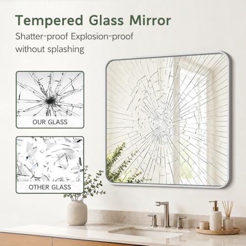 Bathroom Vanity Mirror, 30”x30” Wall Mirror - Image 6