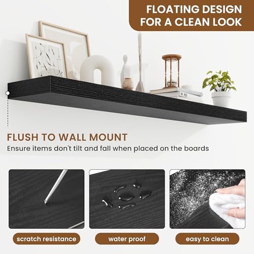 Floating Shelves for Wall, Wall Mounted Wood Shelves - Image 5
