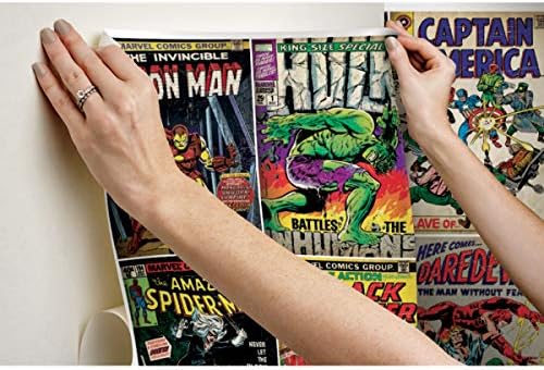 RoomMates Marvel Comic Cover Peel and Stick Wallpaper Mural, 10.5 ft x 6 ft - Image 3