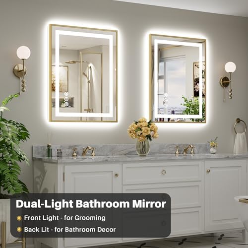 28x36 Inch LED Bathroom Mirror - Image 3