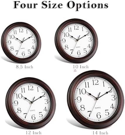 KECYET Wall Clock 10" Battery Operated Silent Vintage - Image 3