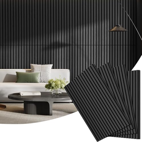 4 Pack Acoustic Wood Panels for Wall 47.24" x 23.81" Soundproof by Vellorise
