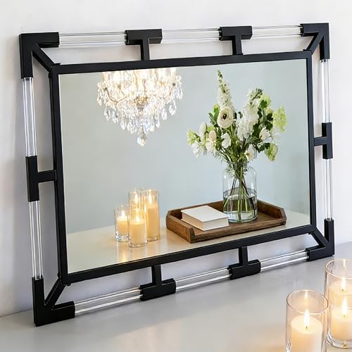 Chende Modern Black Wall Mirror Decor - Image 5