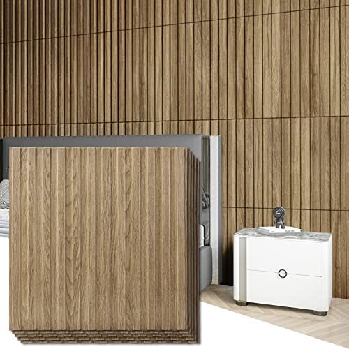 Art3d 3D Fluted Textured Slat Wall Panels, 19.7 x 19.7 in by Art3d