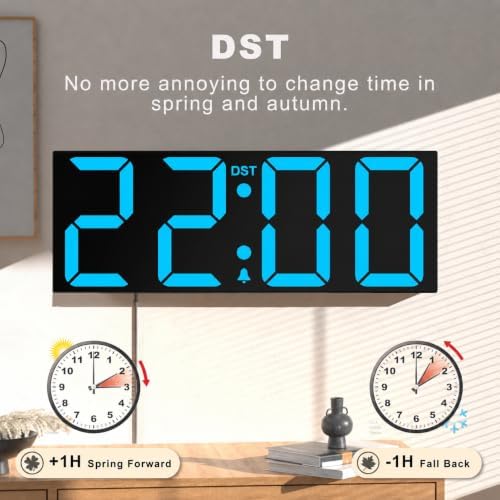 JALL 22" Large Digital Wall Clock - Image 4