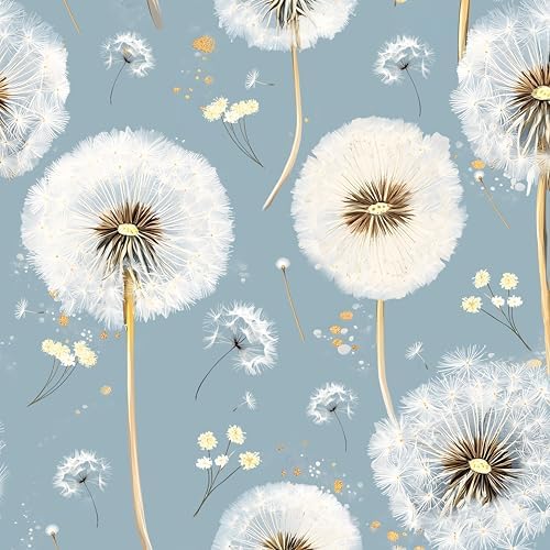 Laatse Light Navy Blue Flower Peel and Stick Contact Paper 17.5" × 118" by Laatse