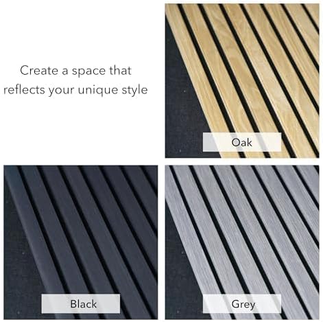 ZETY HOME Acoustic Wood Wall Panels, Slat 4-Pack, 94.5 in - Image 3