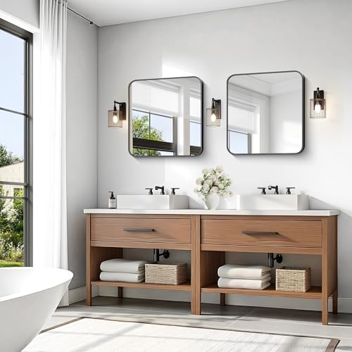 KOCUUY Square Bathroom Mirror, Living Room - Image 2