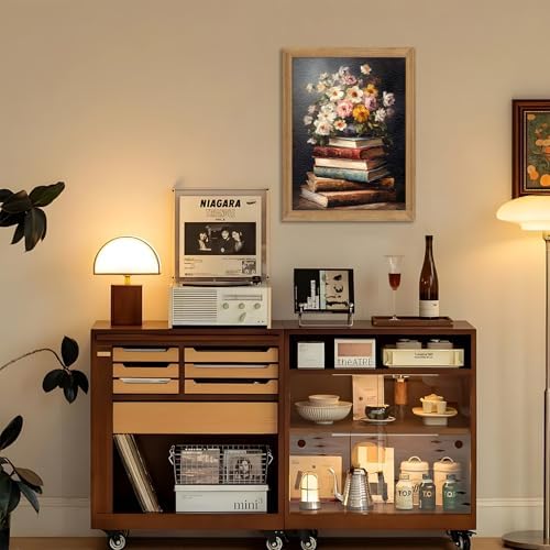 Framed Vintage Floral Wall Art - Image 2