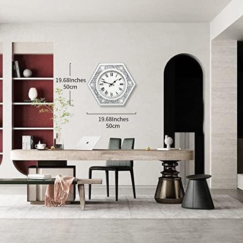 Large Crystal Crush Diamond Wall Clock - Image 4