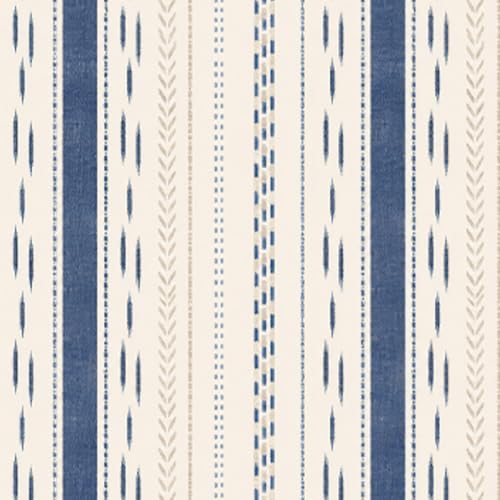GloryTik Peel and Stick Wallpaper, Ikat Inspired Removable Wall Mural, Self by GloryTik