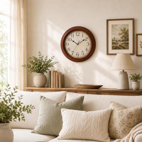 KECYET Wall Clocks Battery Operated Silent Small Vintage - Image 6