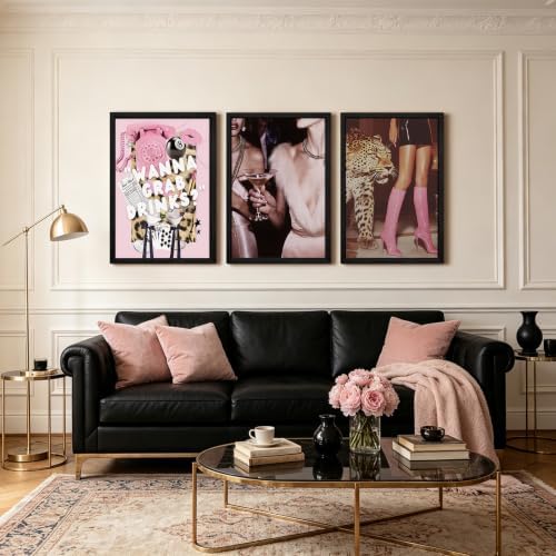 Pink Cheetah Wall Art Leopard Room Decor Pictures Fashion Prints Poster - Image 7