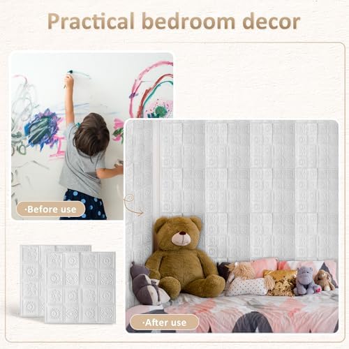 Nuanchu 20 Pcs 27.6 x 27.6 Inch Ceiling Tiles Peel and Stick - Image 4