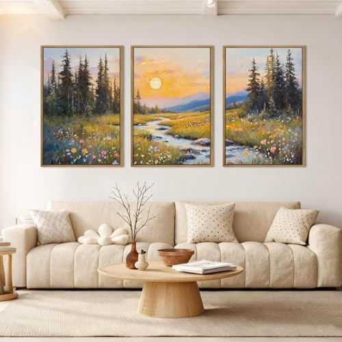 IARTTOP Extra Large Mountain Landscape Wall Art Framed 24x36 Inch Abstract - Image 5