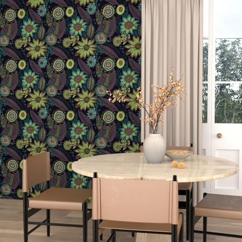 Laatse Boho Wallpaper Peel and Stick 17.5"x393" - Image 6