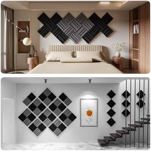 12 Pack Self-Adhesive Sound Proof Foam Panels, High Resilience Sound Proofing - Image 6