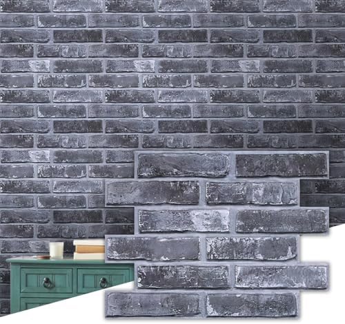 Commomy 3D Peel and Stick Faux Brick Wall Panels by CommomyDecor