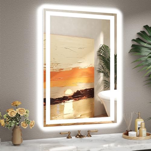 24x36 LED Bathroom Mirror, Separate Front and Back Lights by GreatMirrorTalksItself