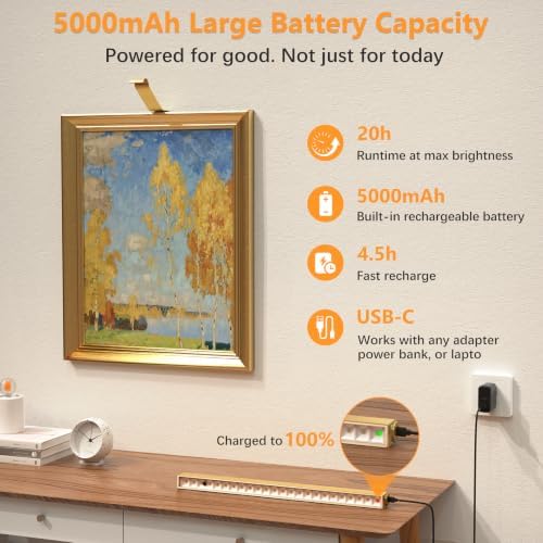 Innovative Insert-Type Picture Light, No-Drill Magnetic Mount - Image 4