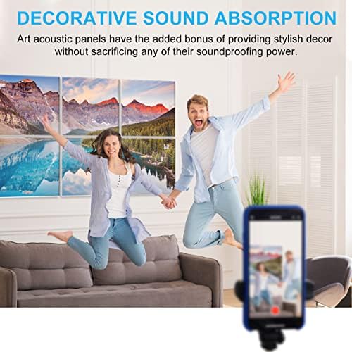 JBER Art Acoustic Panels 72" x 48", Sound Absorbing Wall Art, Moraine Lake - Image 6