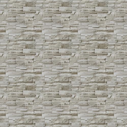 Timeet Stone Peel and Stick Wallpaper 17.3 x 197in Brick Wallpaper by Timeet