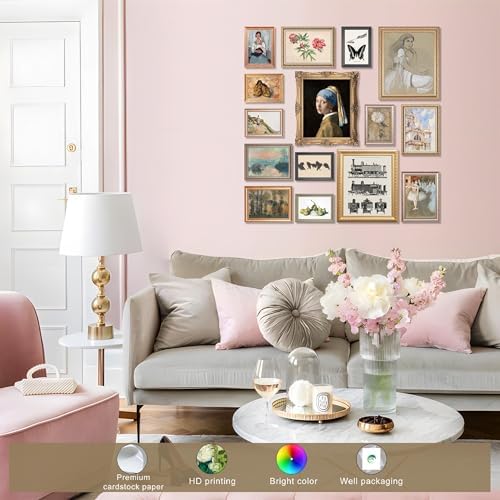 LANCHI95 15 Pcs Eclectic Wall Art Set, Gallery Prints - Image 3