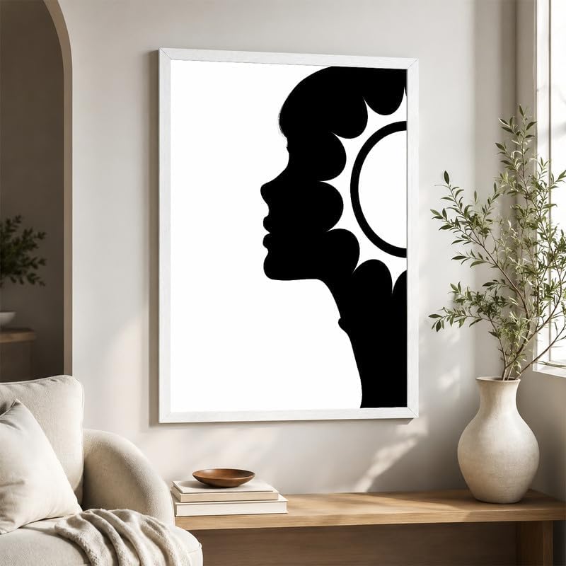 InkFlow Posters Abstract Face Silhouette Canvas Poster - Image 6