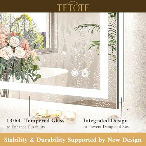 TETOTE 96 x 36 LED Lighted Bathroom Mirror - Image 4