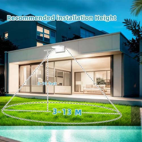 LED Wall Light Outdoor 40W 360° Rotatable Panel 6000K IP65 3 Pack - Image 6