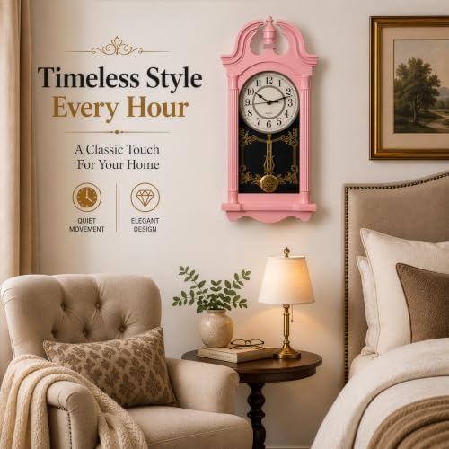 Clockswise Vintage Grandfather-Style Wall Clock - Image 3