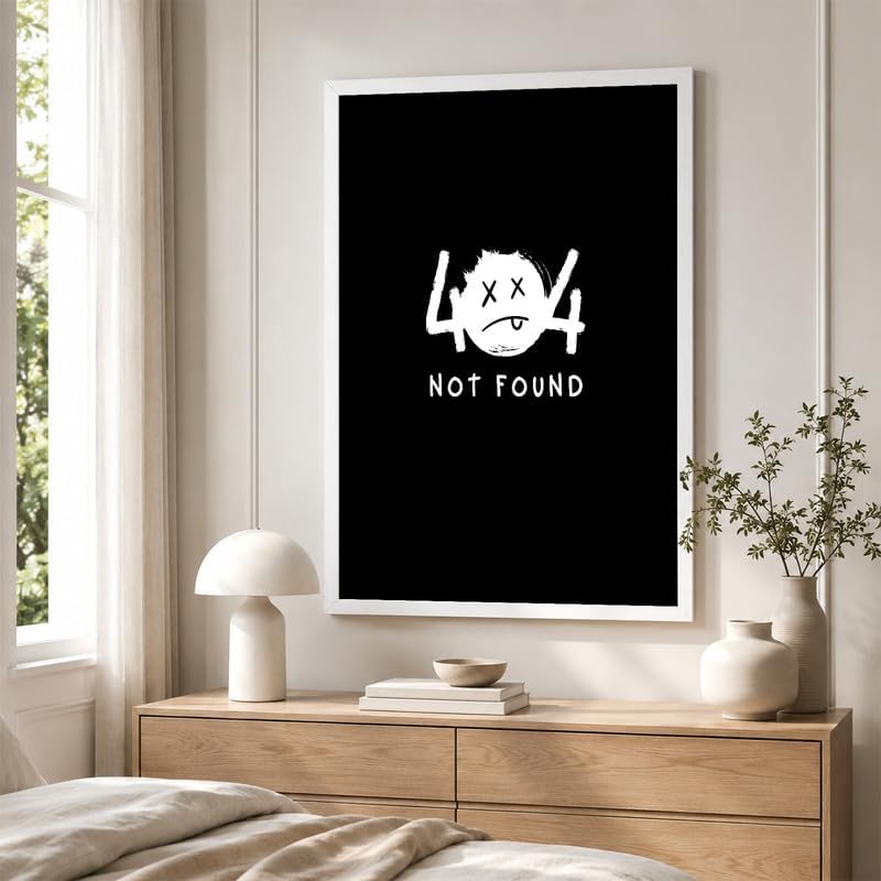 InkFlow Posters Not Found Canvas Poster - Image 4