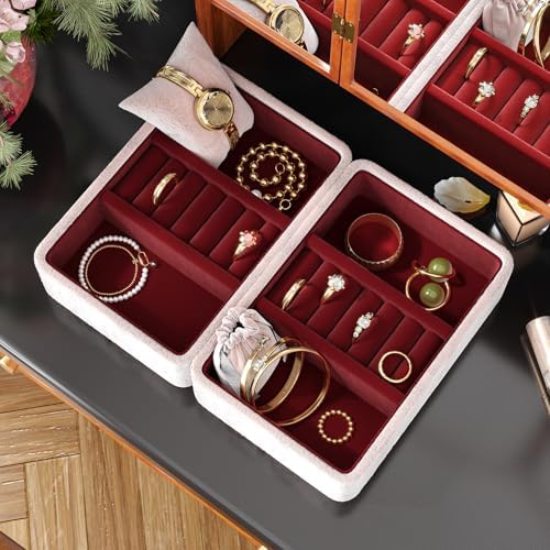 Dark Red Self Adhesive Velvet Flock Contact Paper Liner - Image 2