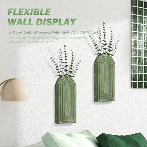EOSAHR Wall Vase for Flower: Wall Planter Holder for Boho Wall Decor - Image 5