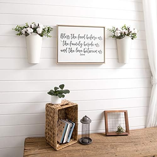 Mkono Metal Wall Planter, Hanging Vase - Image 3