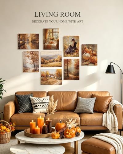 ARPEOTCY Fall Acoustic Art Wall Panels, Cottage landscape prints - Image 2