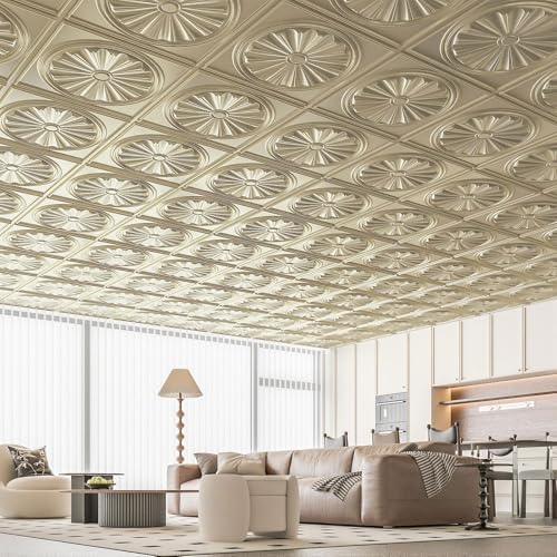 Art3dwallpanels Ceiling Tiles, 24 x 24 Inch, 12 Pack - Image 6