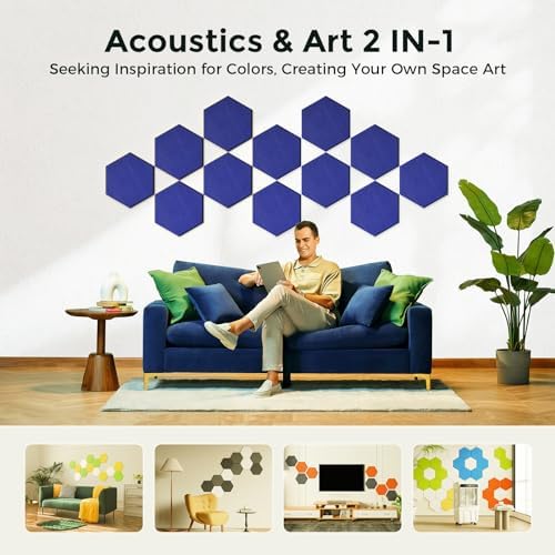 Self-Adhesive Acoustic Panels, 2nd Generation Sound Absorbing Panel, - Image 5