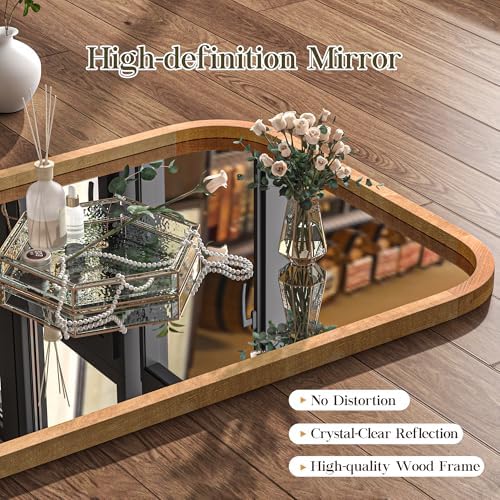 36"x24" Wood Bathroom Mirror - Image 5