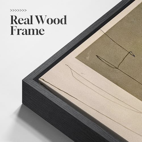 Framed Neutral Beige Taupe Abstract Wall Art, 1 Piece 24x36 In - Image 6