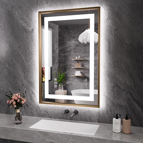 Amorho 24"X36" LED Bathroom Mirror by Amorho