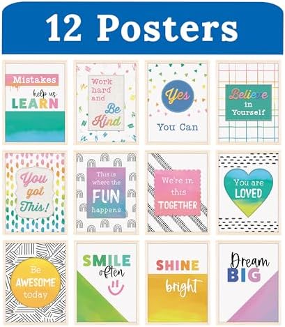 Carson Dellosa Creatively Inspired 12-Piece Posters, Motivational 8.5" x 11 - Image 2