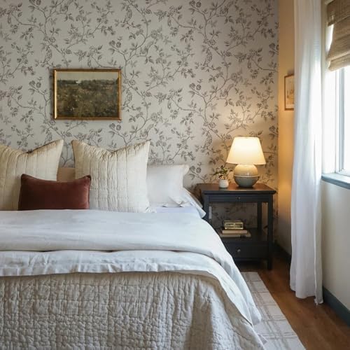 Orainege Vintage Floral Wallpaper Peel and Stick Wallpaper - Image 6
