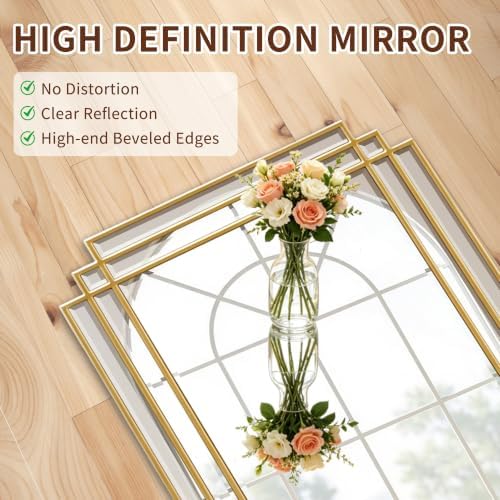 36"x24" Rectangle Beveled Wall Mirror - Image 2