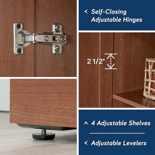 Sauder HomePlus Storage Cabinet/ Pantry cabinets, Sienna Oak finish - Image 5