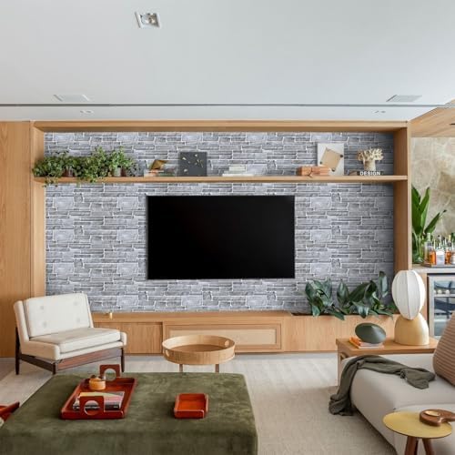 Commomy Faux Stone 3D Wall Panels Peel and Stick - Image 2