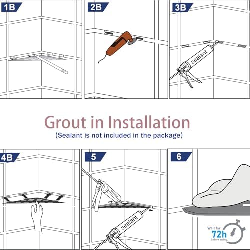 10'' Corner Shower Shelf - Image 6