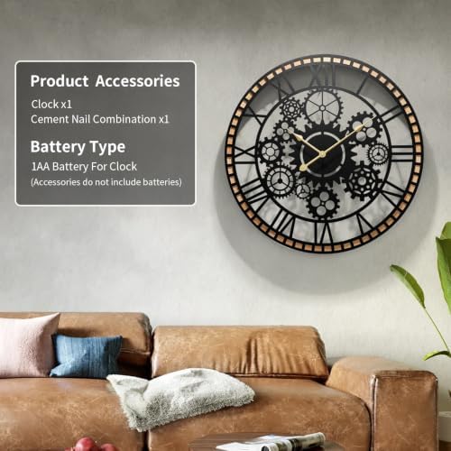 32" Wall Clock，Decorative Wall Clocks - Image 4