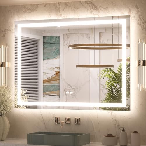 Keonjinn 40x30 Inch LED Bathroom Mirror by Keonjinn