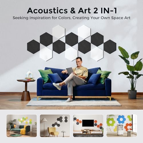 Self-Adhesive Acoustic Panels, 2nd Generation Sound Absorbing Panel, - Image 5